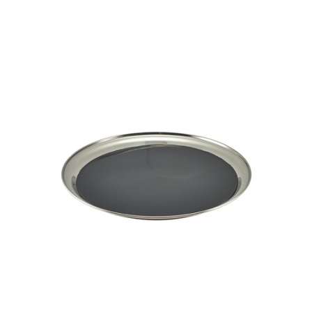 Non Slip Stainless Steel Round Tray 12 (Sold Singly)