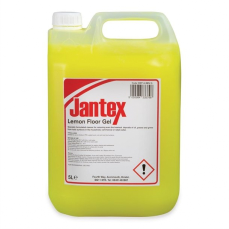 Jantex Lemon Gel Floor Cleaner Concentrate 5Ltr