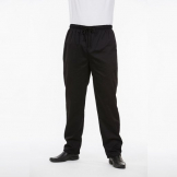 CHEF TROUSERS BLACK-XS (SOLD SINGLY)