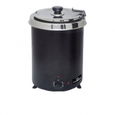 Chefmaster 6Ltr Soup Kettle Black (Sold Singly)