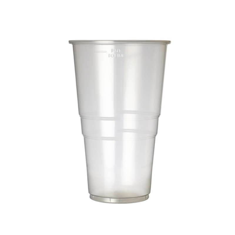 Plastico Disposable Pint Glass 20oz To Line (Pack of 1000)